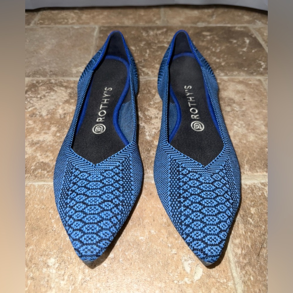 Rothy's Lapis Python Points Snake Print Pointy To… - image 2